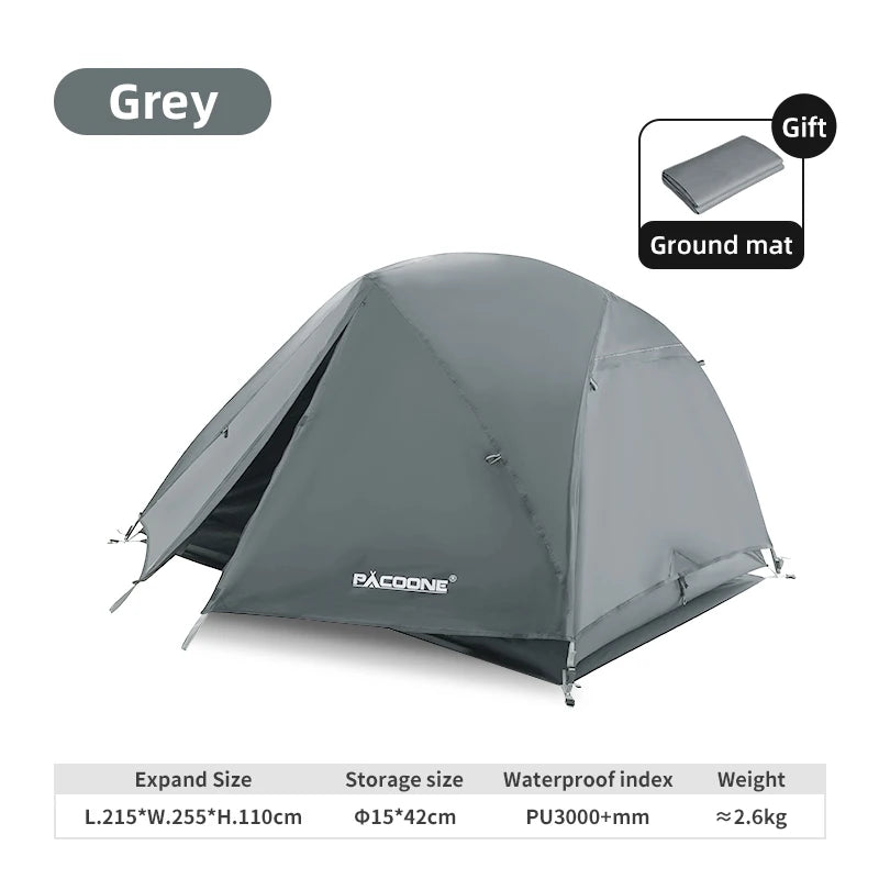 ⛺ Tente de Camping Portable PACOONE – Ultralégère et Étanche