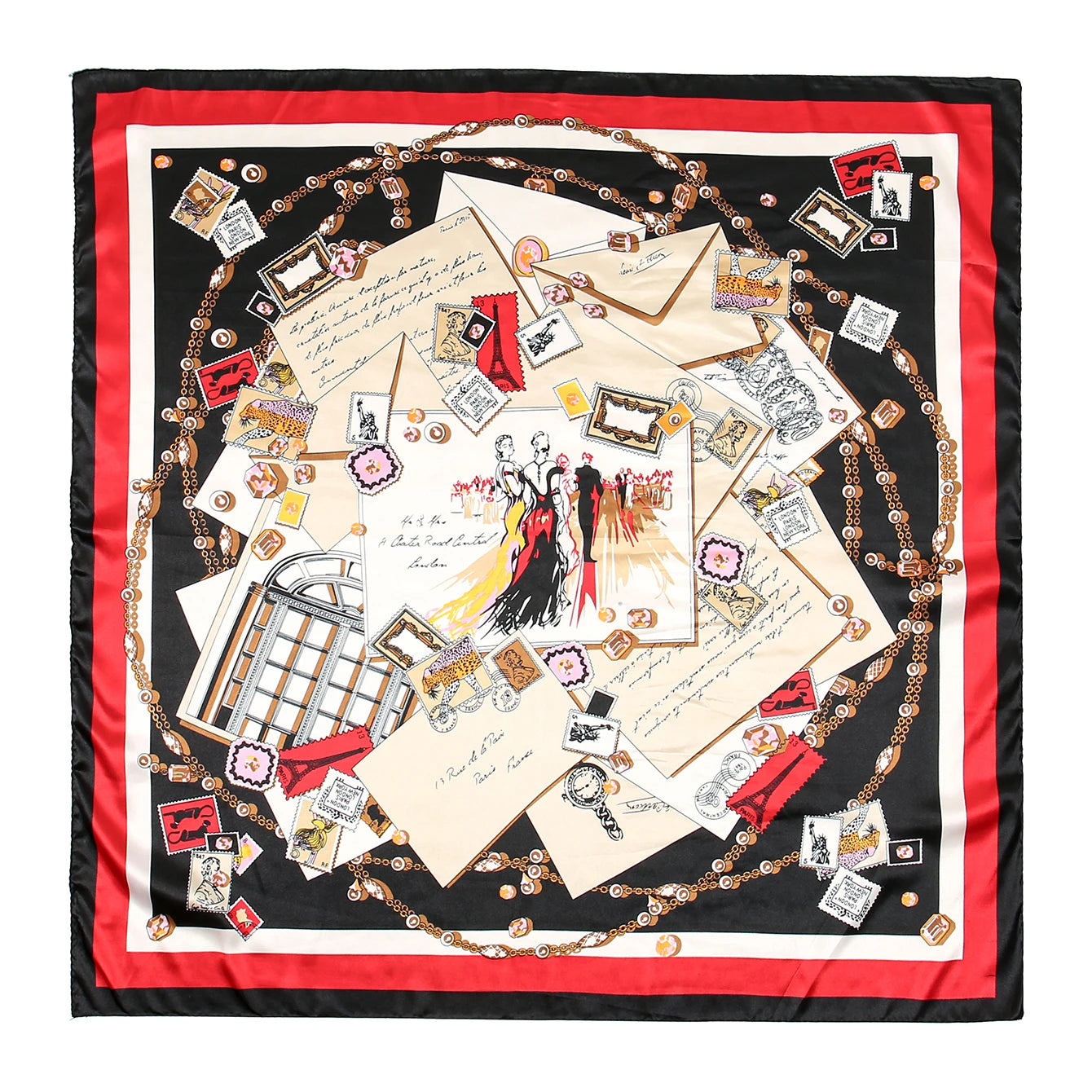 🧣 Foulard Carré Léopard LMLAVEN – Chic, Rock & Multifonction