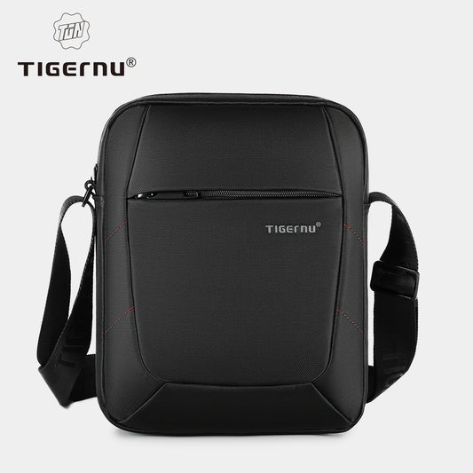 Tig10u-Sac à bandoulière en nylon résistant aux éclaboussures pour hommes, sacs d'affaires initiés par le messager, mini iPad, sangle, marque