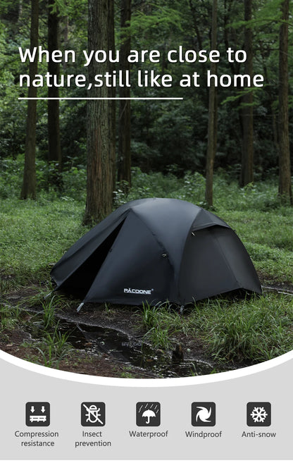 ⛺ Tente de Camping Portable PACOONE – Ultralégère et Étanche