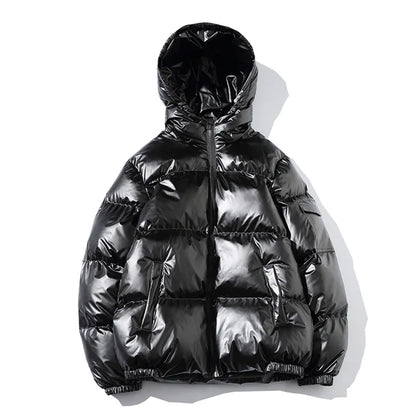Parka hiver c à capuche imperméablesolide décontracté