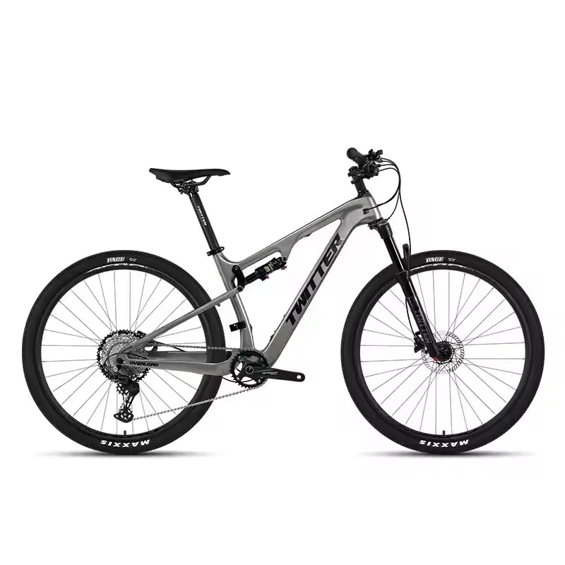 TWITTER VTT à Double Suspension Carbone 29’’ – Shimano DEORE M6100 12S, Vélo Montagne