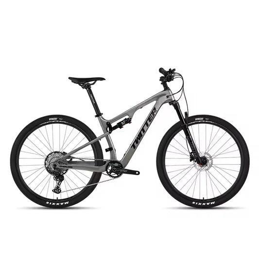 TWITTER VTT à Double Suspension Carbone 29’’ – Shimano DEORE M6100 12S, Vélo Montagne