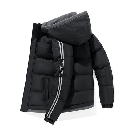 🧥 Doudoune d’Hiver Homme à Capuche – Coupe Décontractée, Chaude & Stylée (Taille jusqu’à 5XL)