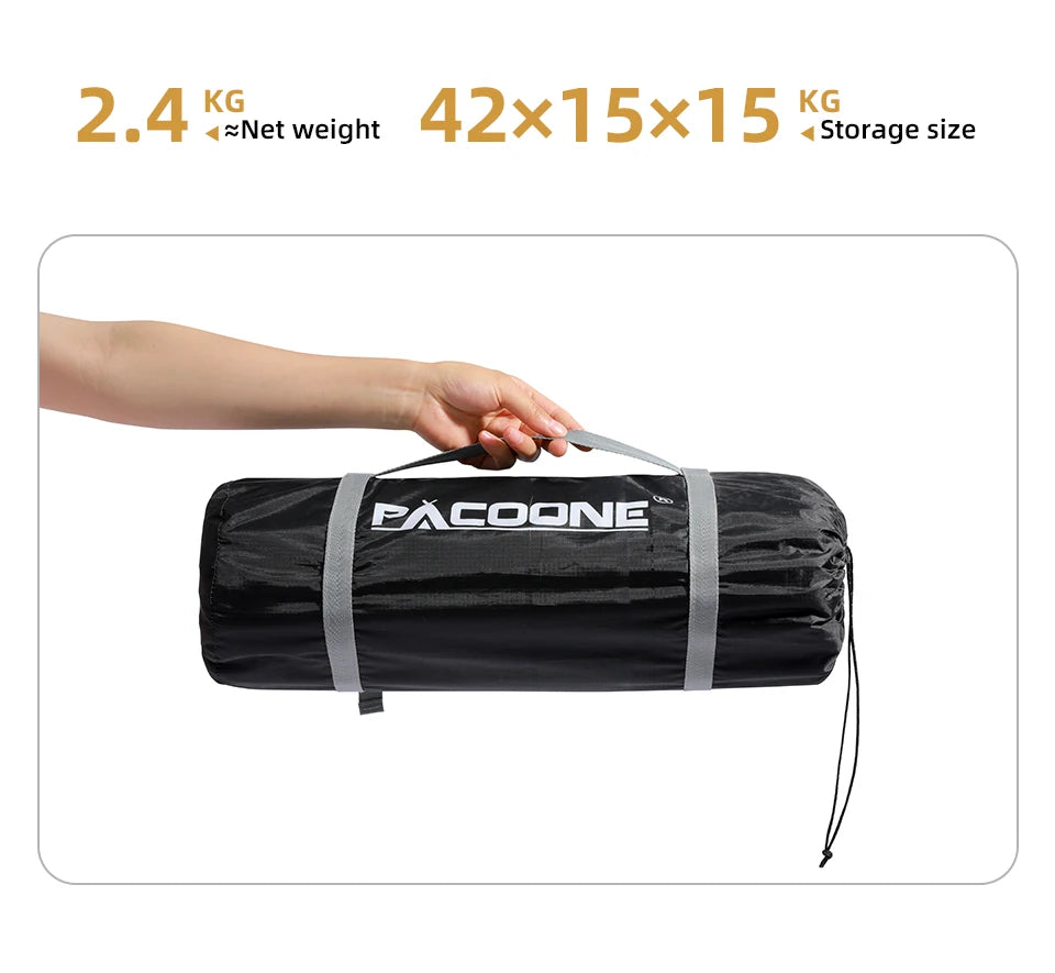 ⛺ Tente de Camping Portable PACOONE – Ultralégère et Étanche