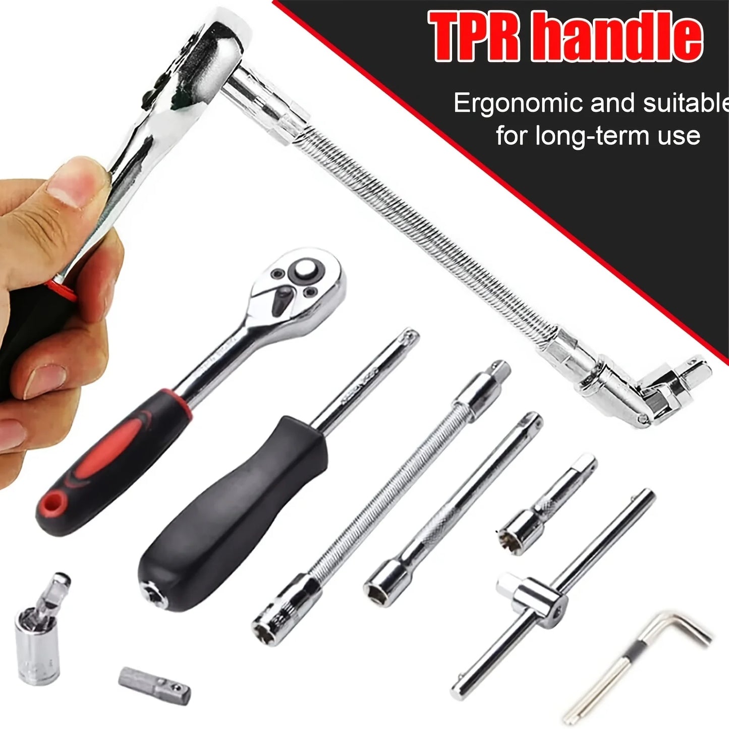 🛠️ Kit d’outils de quincaillerie domestique – Boîte à outils complète multifonction