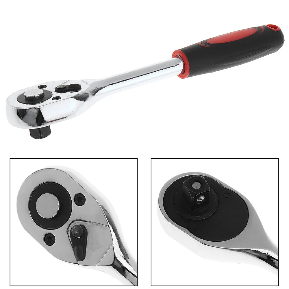 53 pièces/ensemble Kit d'outils de réparation de voiture jeu de douilles d'entraînement outils de réparation de voiture clé dynamométrique à cliquet Combo outil de réparation automobile jeu de douilles d'embout