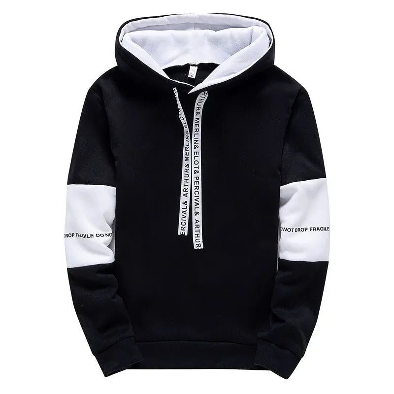 Sweats à capuche à manches longues pour hommes, impression décontractée avec lettre PVD, pull Hip Hop pour hommes, haut de sport masculin, nouveau, printemps