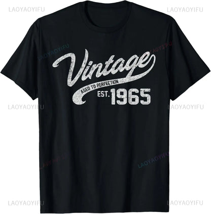 T-shirt Vintage 60 ans – Voiture 1965, Unisexe, Manche Courte, Cadeau Homme