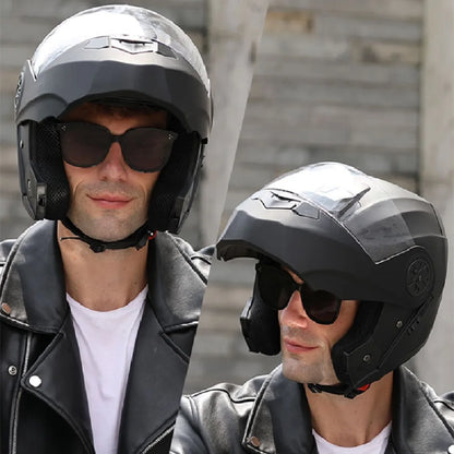 Casque de moto rabattable pour hommes et femmes, sécurité, descente, motocross, course modulaire, visage intégral personnalisé, approuvé par le DOT