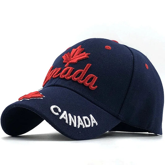 Casquette de Baseball Brodée Canada – Unisexe, Haute Qualité, Ajustable, Protection Solaire