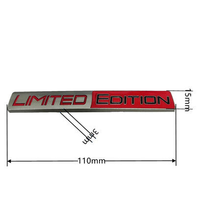 3d métal édition limitée emblème Badge autocollant Auto course Sport emblème pour coffre de voiture garde-boue côté automobile intérieur