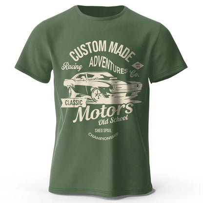 T-shirt homme BOLF – Coton peigné respirant et impression DTF haute précision