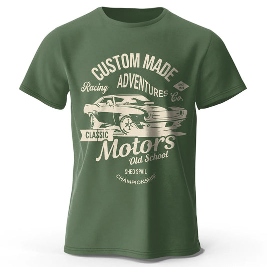 T-shirt homme BOLF – Coton peigné respirant et impression DTF haute précision