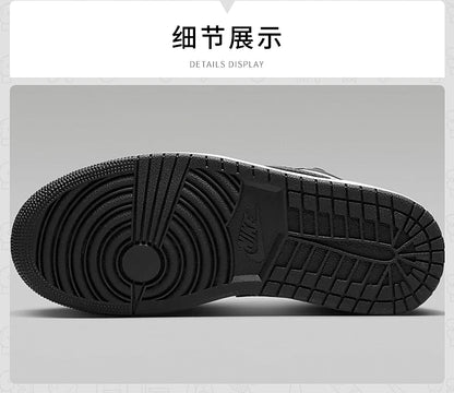 Nike chaussures pour hommes et femmes Air Jordan 1 AJ1 noir et blanc Panda chaussures de skate rétro coupe basse et chaussures de basket-ball