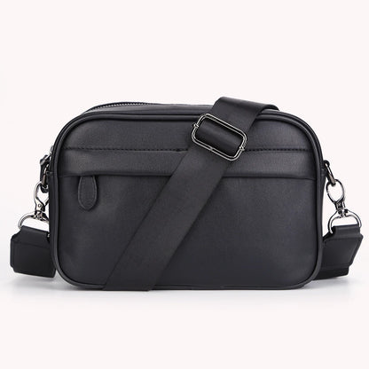 Sac à Épaule de Business Décontracté pour Hommes en Cuir PU Sac Messager à Large Sangle Sacs Bandoulière à Carreaux Plaid Designer Sacs à Bandoulière pour Hommes