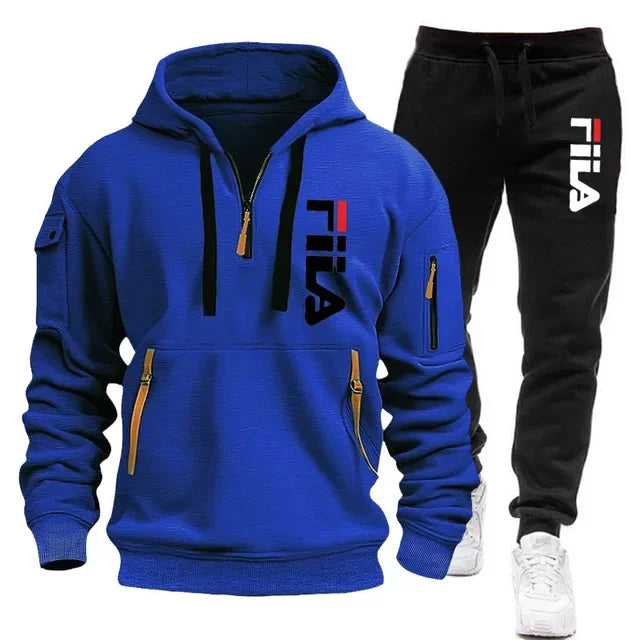 👕 Ensemble Sweat-shirt à Capuche + Pantalon pour Hommes – Automne/Hiver 2025