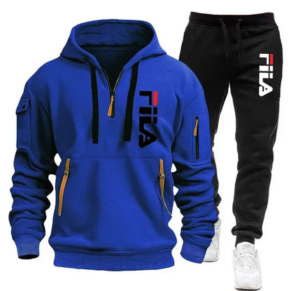 👕 Ensemble Sweat-shirt à Capuche + Pantalon pour Hommes – Automne/Hiver 2025