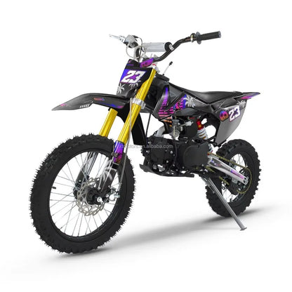 Nouveau Moto essence 125cc moteur coup de pied et démarrage électrique adulte Dirtbike