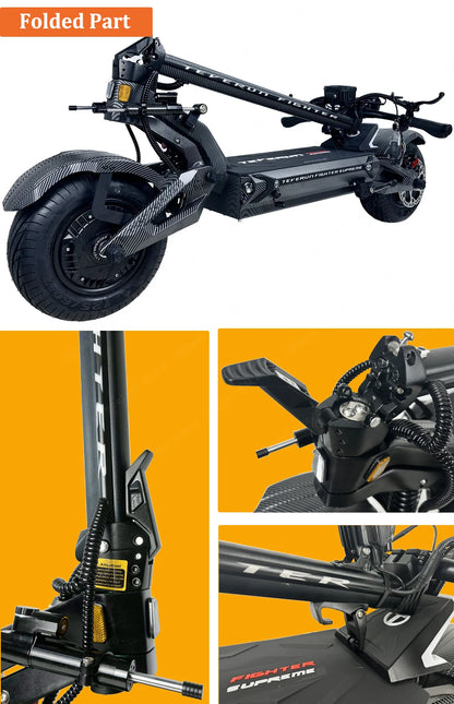 Moteur d'origine Teverun Fighter 7260R 72V 60Ah V4 puissance de crête 15000W avec GPS PKE vitesse maximale 120 KM/H n Scooter électrique