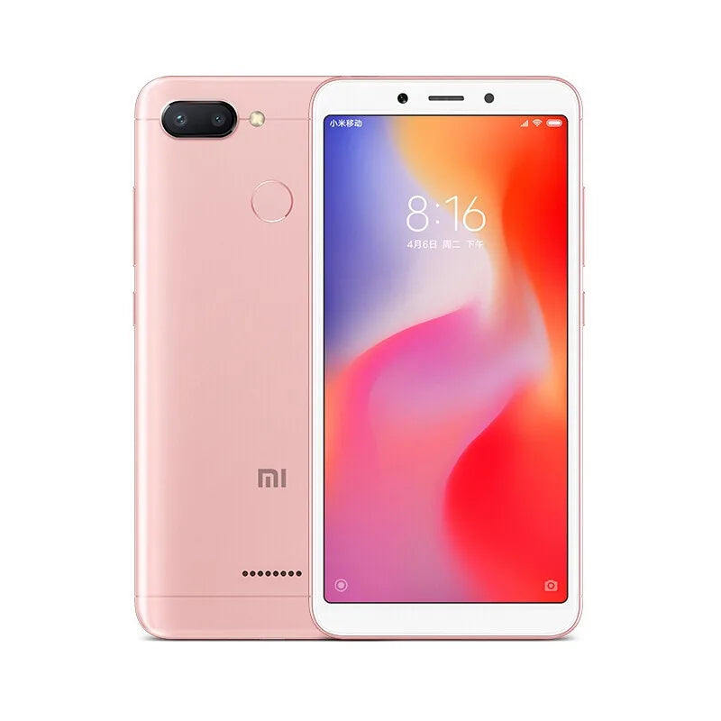 Xiaomi-Smartphone Redmi 6 avec Google Play, téléphone portable, plein écran 5.45 ", AI Face ing, d'occasion