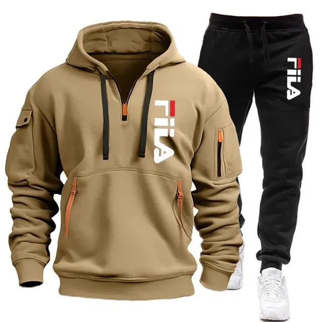 👕 Ensemble Sweat-shirt à Capuche + Pantalon pour Hommes – Automne/Hiver 2025