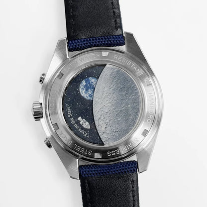 HANBORO hommes montre automatique montres de luxe montre-bracelet mécanique militaire 50M bracelet en Nylon étanche mois semaine Date 24 heures