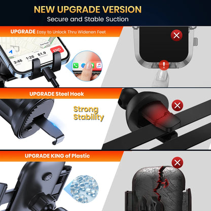 Support Téléphone Voiture TOPK – Clip Ventilation avec Verrouillage Automatique