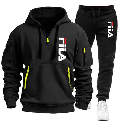 👕 Ensemble Sweat-shirt à Capuche + Pantalon pour Hommes – Automne/Hiver 2025