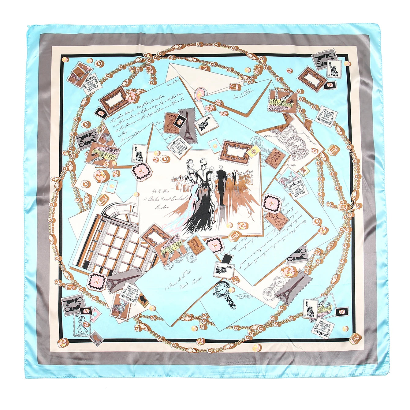🧣 Foulard Carré Léopard LMLAVEN – Chic, Rock & Multifonction