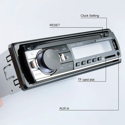 Autoradio Hippcron 1DIN Bluetooth – Lecteur MP3 Stéréo 60W x 4 avec USB/SD/AUX/FM