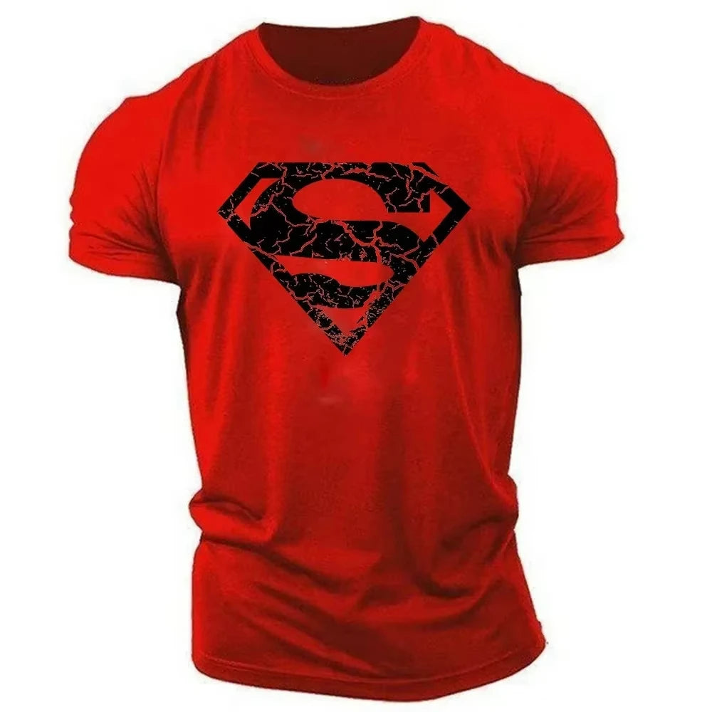 Été nouveau Style de sport décontracté 2d dessin animé imprimé hommes T-Shirt à manches courtes col rond T-Shirt ample et confortable hommes T-Shirt