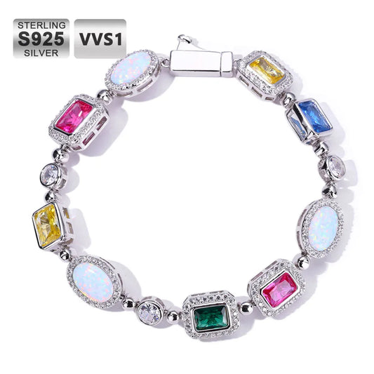 💎 Collier &amp; Bracelet Hip Hop en Argent 925 avec Moissanite – Style Miami Cuban