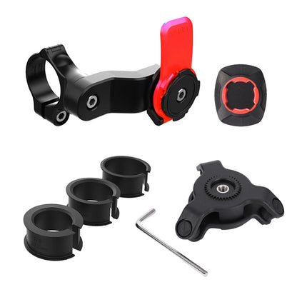Support Téléphone Vélo Guidon – Amortisseur Antichoc, Universel, Détachable et Facile à Installer (VTT, Moto, Scooter)