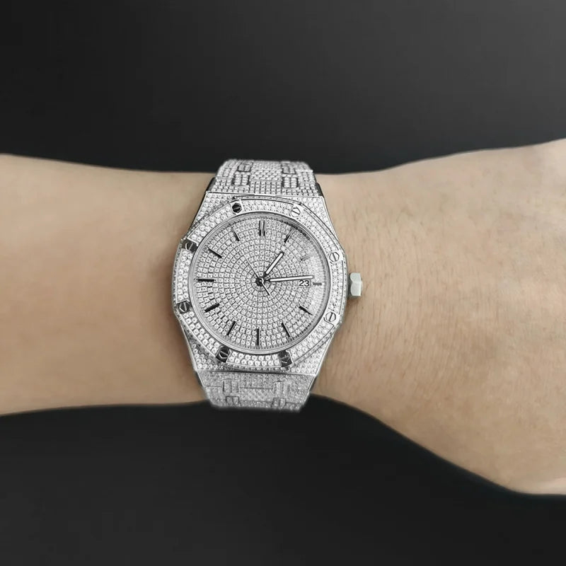 Luxury Diamond Watch – Japanese Seiko NH35 Mechanical Movement – In Stock at ParisPetitPrix.com