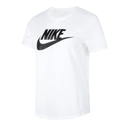 Nike femmes W Nsw t-shirt Essntl Icn Ftrat chemise col rond ample respirant quotidien décontracté demi manches Dx7907-100