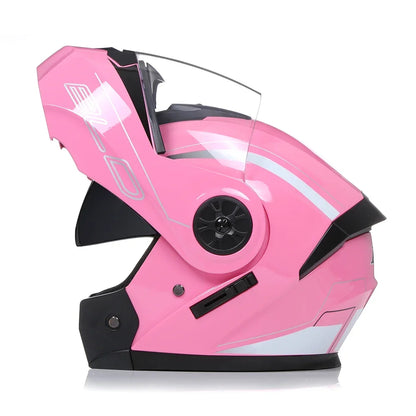 2020 nouveauté hommes moto course professionnelle casque rabattable matériau ABS casques modulaires à double lentille Certification DOT