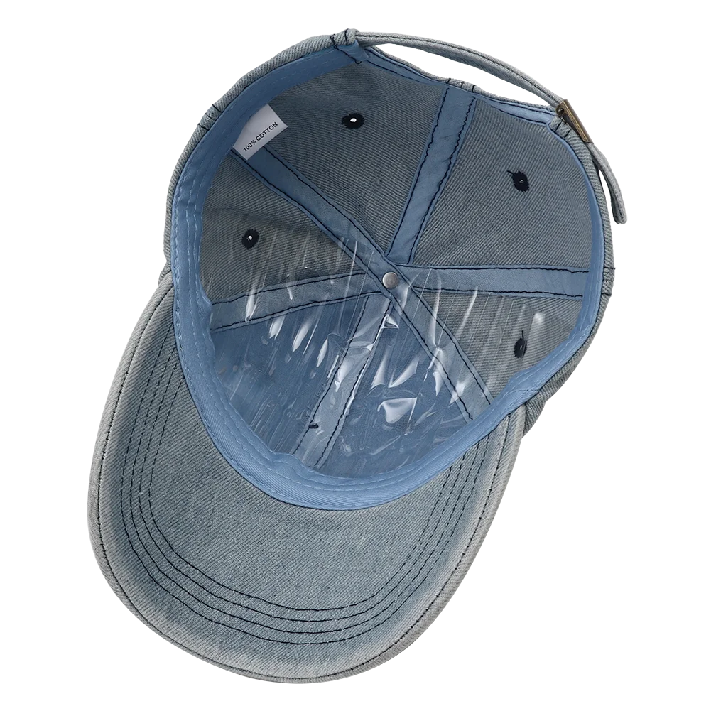Casquette Baseball Denim Déchirée Unisexe Snapback Hip Hop Streetwear Protection Solaire 2024