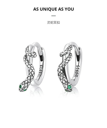 REETI – boucles d'oreilles serpent en argent Sterling 925, bijoux créatifs et Sexy pour femmes, cadeau personnalisé