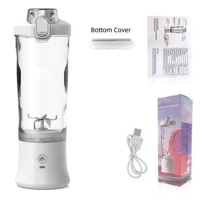 Blender Portable 600 ml – 6 Lames Inox &amp; Recharge USB-C