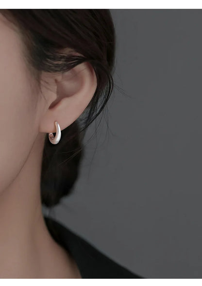Boucles d'oreilles géométriques coréennes en argent Sterling 925, tempérament Simple, exquis, tendance, bijoux Sexy, cadeau, offre spéciale