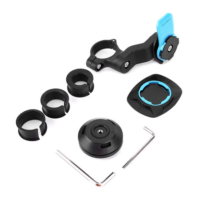 Support Téléphone Vélo Guidon – Amortisseur Antichoc, Universel, Détachable et Facile à Installer (VTT, Moto, Scooter)