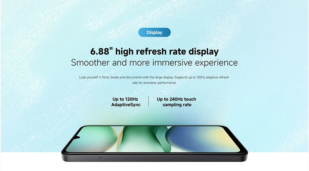 Smartphone Xiaomi Redmi A5 – Version Mondiale, Écran 6.88", 5000mAh, Double SIM