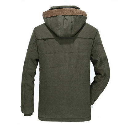 Bonne qualité mâle Fit manteaux d'hiver multi-poches Cargo vestes hommes longs manteaux d'hiver doudoune à capuche décontracté chaud Parkas 7XL