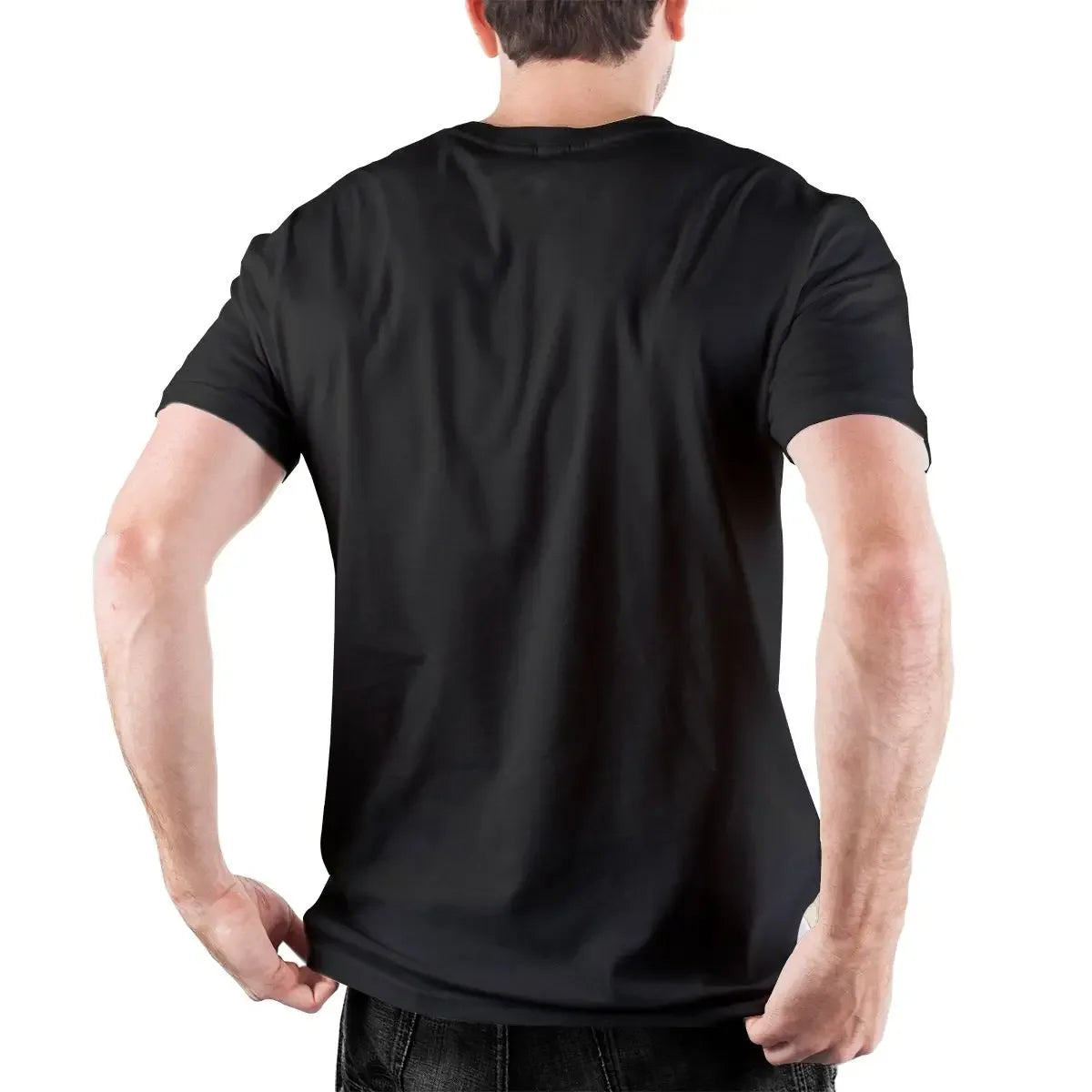 T-shirt Homme Hipster à Poignées de Mort – Coton, Col Rond, Manches Courtes