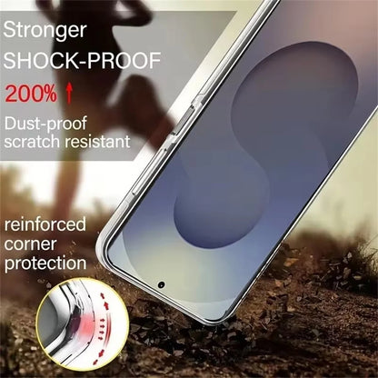 Coque Transparente 360° en Gel Silicone – Anti-Rayures, Anti-Poussière et Anti-Dérapante pour Samsung Galaxy S25 / S24 / S23 / S22 / S21 Ultra & Plus
