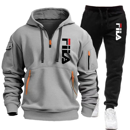 👕 Ensemble Sweat-shirt à Capuche + Pantalon pour Hommes – Automne/Hiver 2025