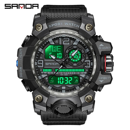 2022 Sanda Top Brand Sports Men's Watches Military Quartz Watch Man Waterproof Wristwatch For Men Clock Shock Relogios Masculino