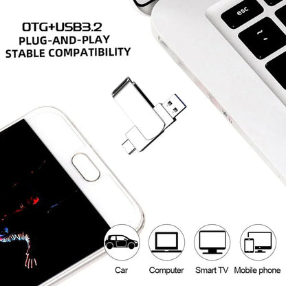 Xiaomi USB 3.2 16 to clé USB mémoire type-c 2-en-1 8 to 16 to OTG clé USB 4 to disque Flash haute vitesse 2 to pour ordinateur portable