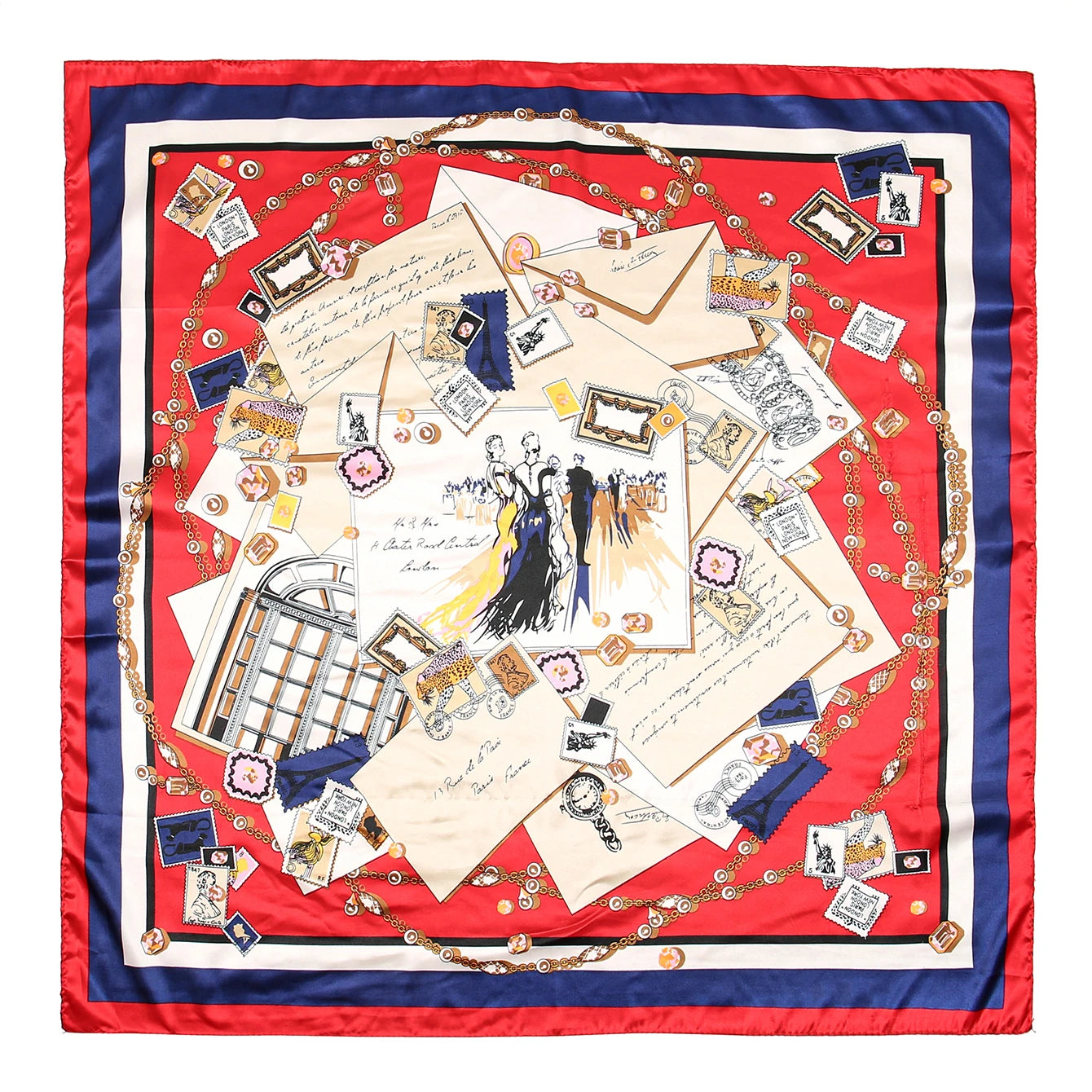 🧣 Foulard Carré Léopard LMLAVEN – Chic, Rock & Multifonction